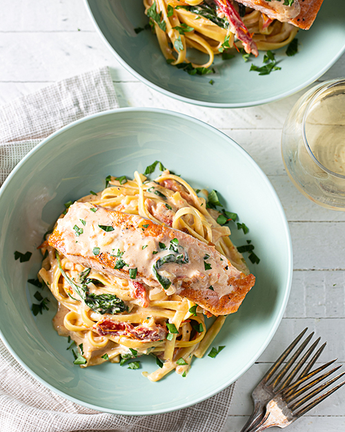 One-Pot Creamy Salmon Pasta