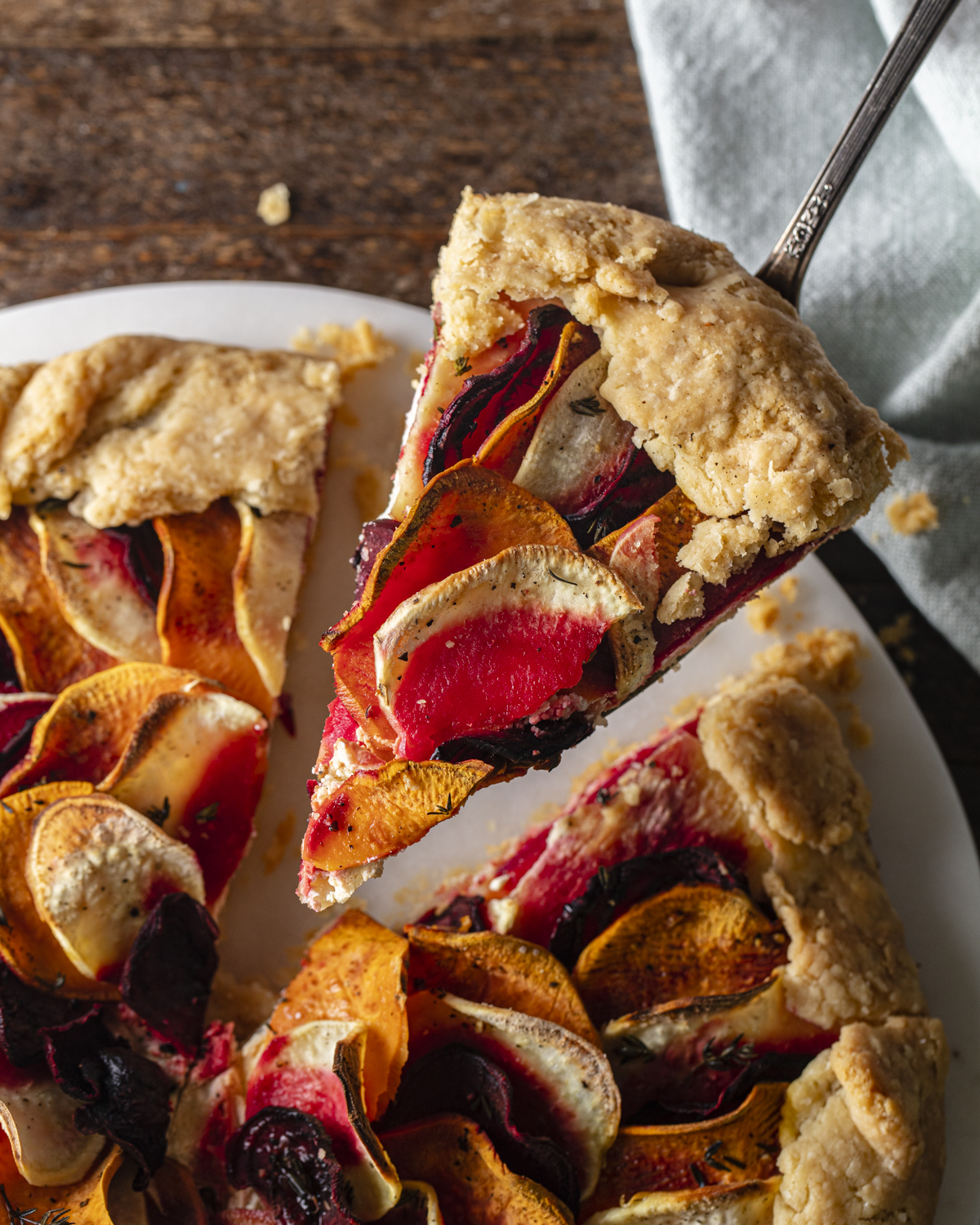 Sweet Potato and Beet Galette