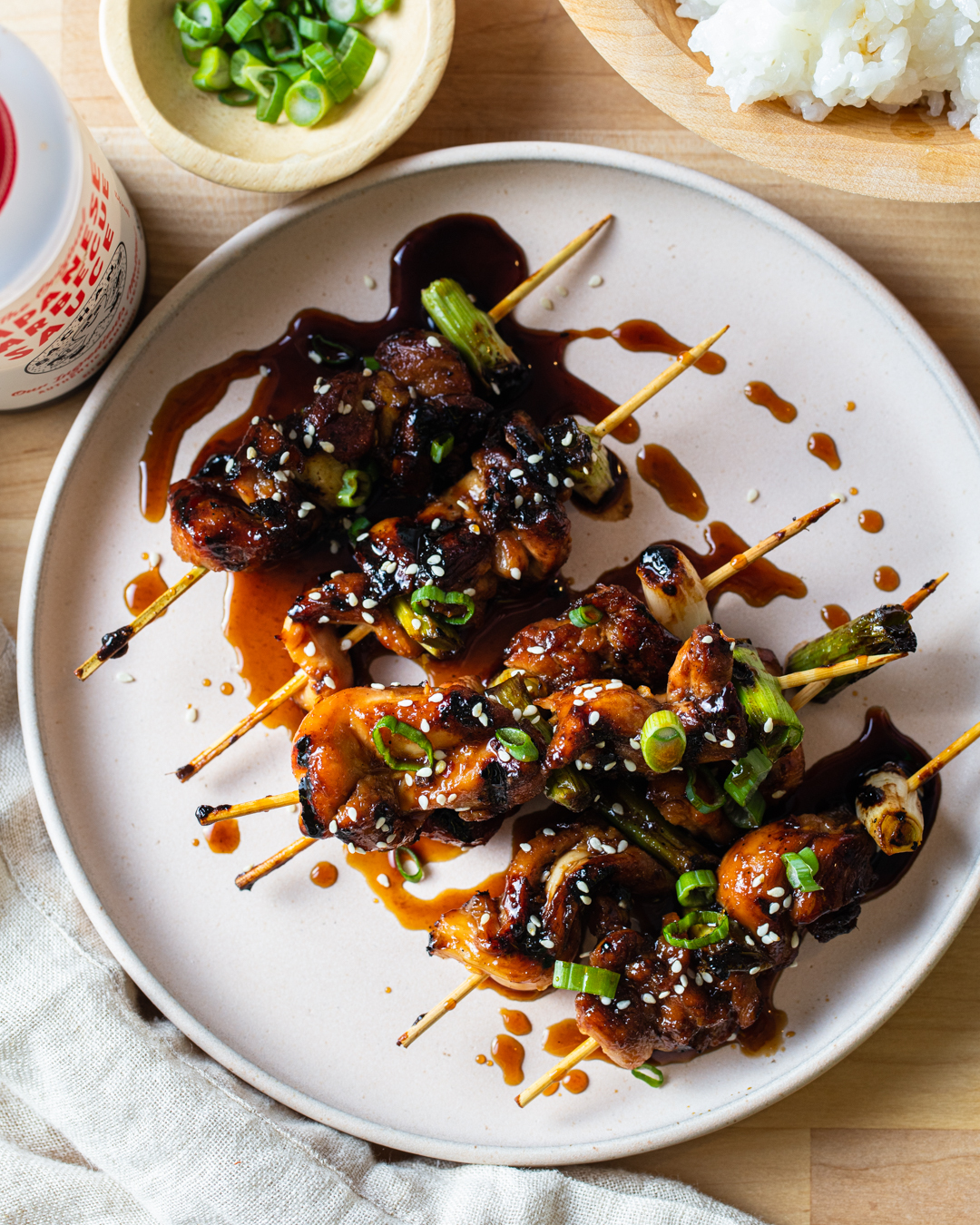 Chicken Skewers With Bachan’s Original Japanese BBQ Sauce