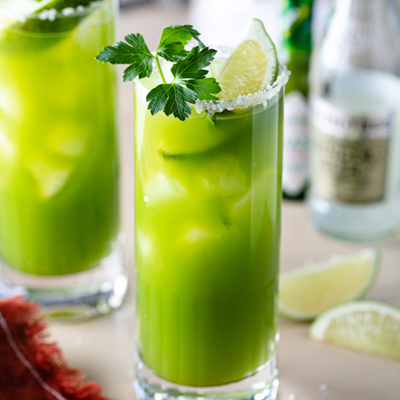 Green Michelada Mocktail