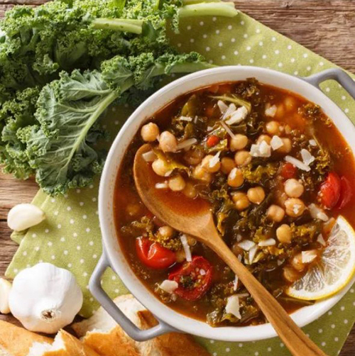 Mediterranean Kale and Bean Stew