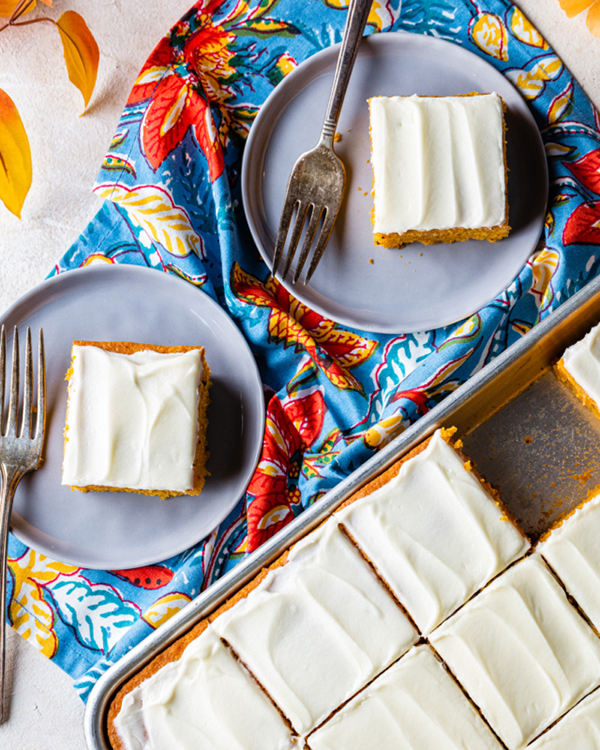 Pumpkin Bars with Cream Cheese Frosting