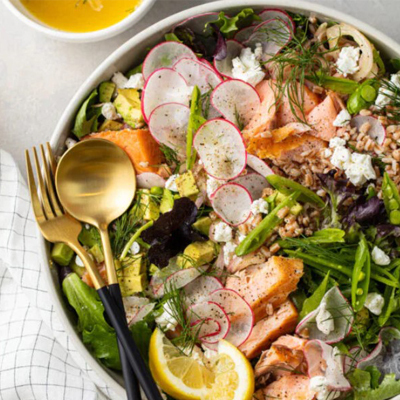 Smoked Salmon Salad With Spring Vegetables