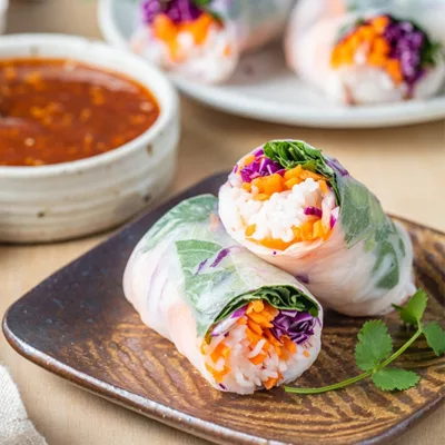 Fresh Spring Rolls & Sweet Chile Dipping Sauce