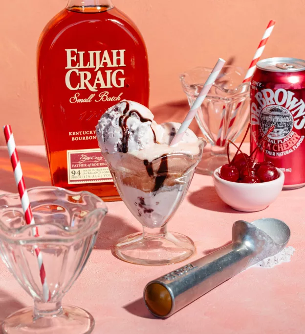 chocolate cherry bourbon float