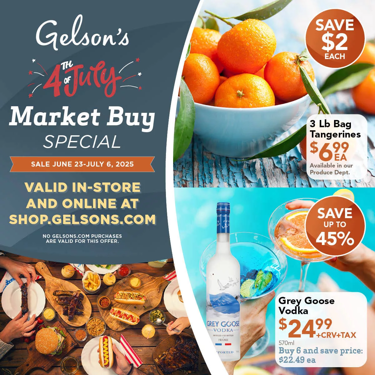 Market Buy Special Sale: June 23-July 6, 2025 - In-Store and Online at Shop.Gelsons.com