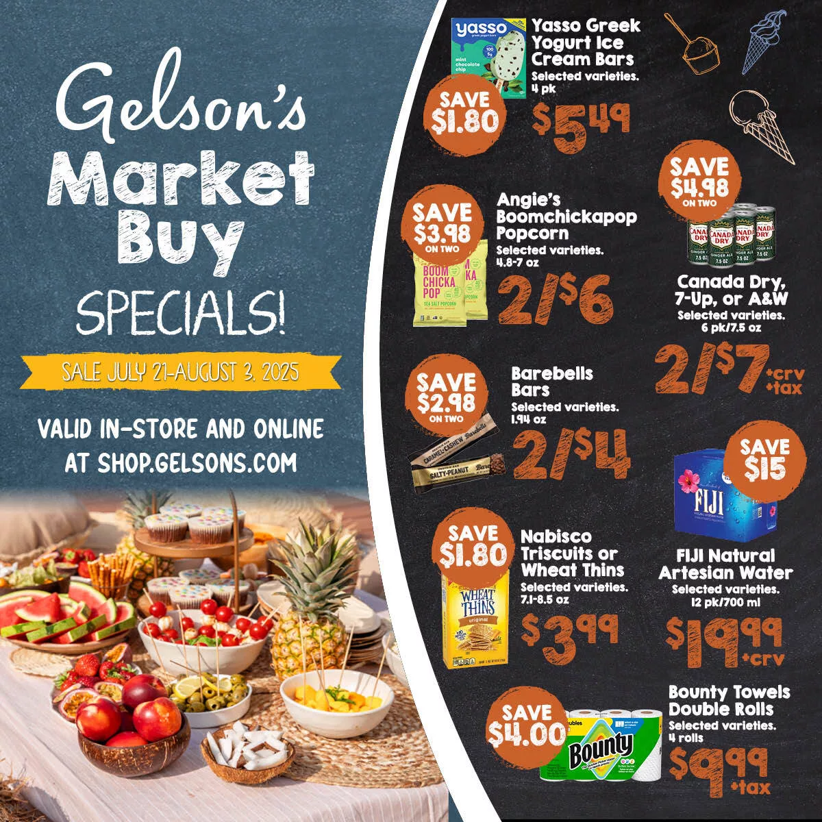 Gelson's Market Buy Sale July 21 to August 3