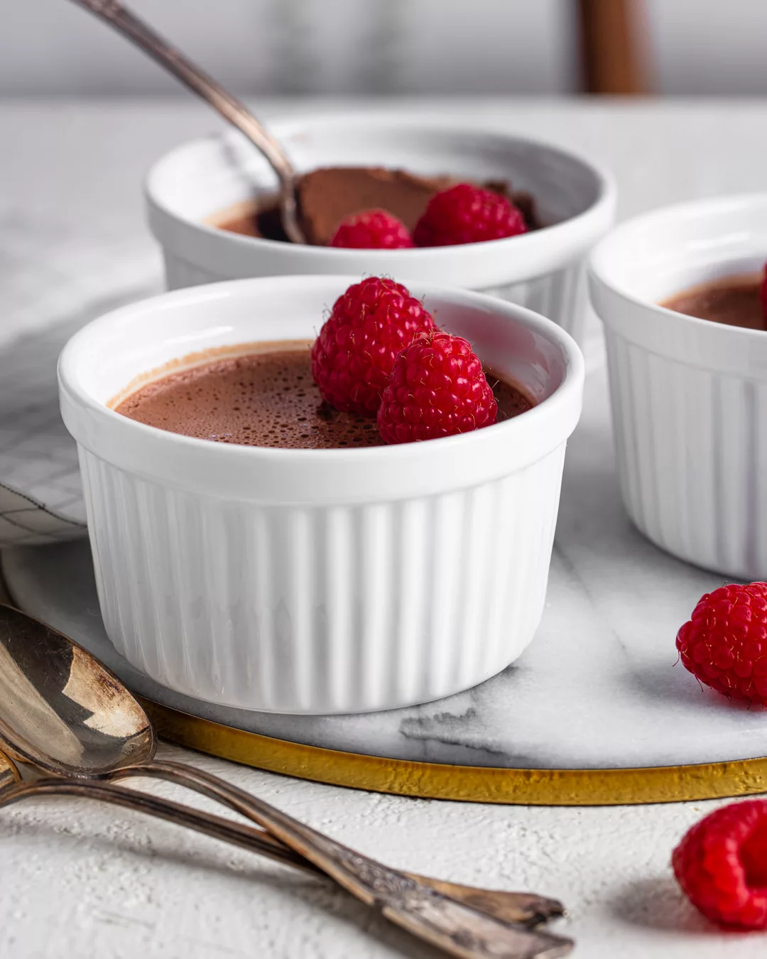 Raspberry-Chocolate Pots de Crème