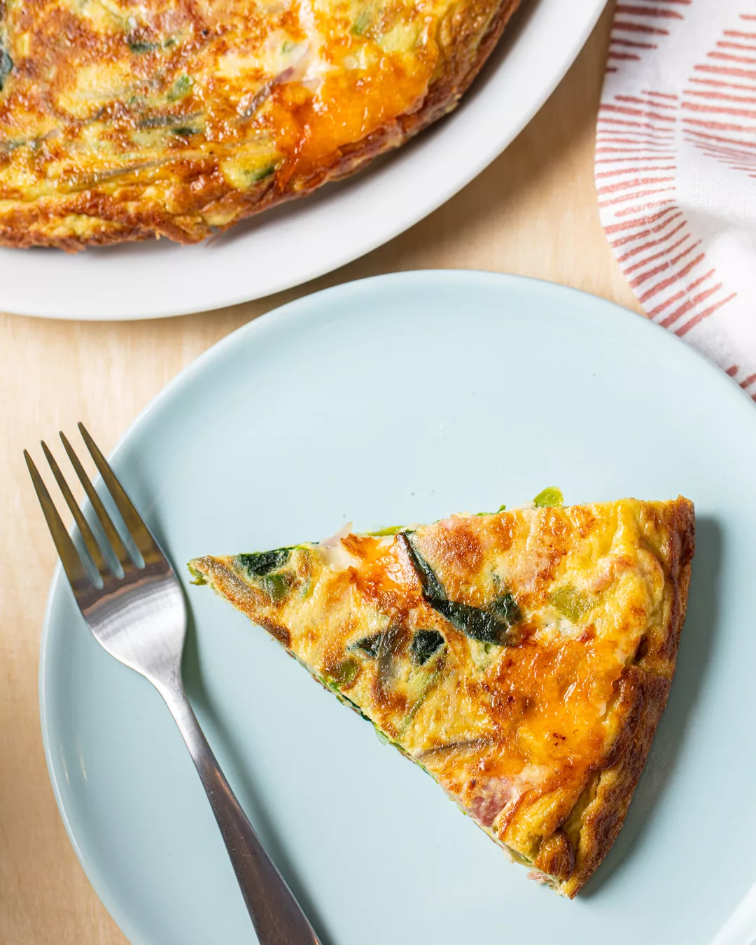 Loaded Ham and Cheese Frittata