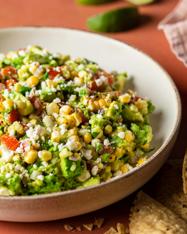 Fire-Roasted Corn Guacamole