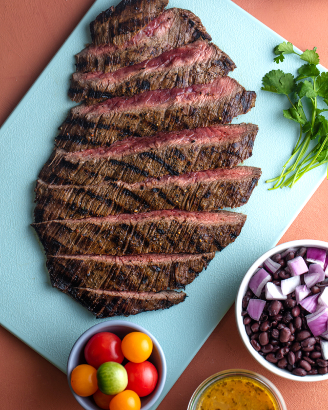 Cuban Flank Steak w/ Cauliflower Rice