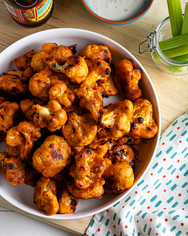 5-step Buffalo Cauliflower Wings