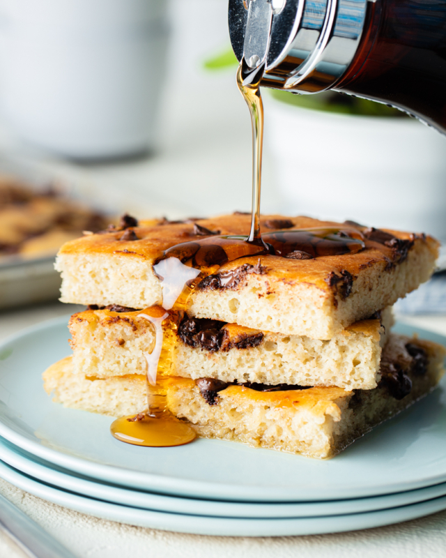 5-Step Sheet-Pan Banana & Chocolate Chip Pancakes