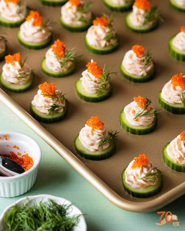 5-step Salmon Mousse Canapes