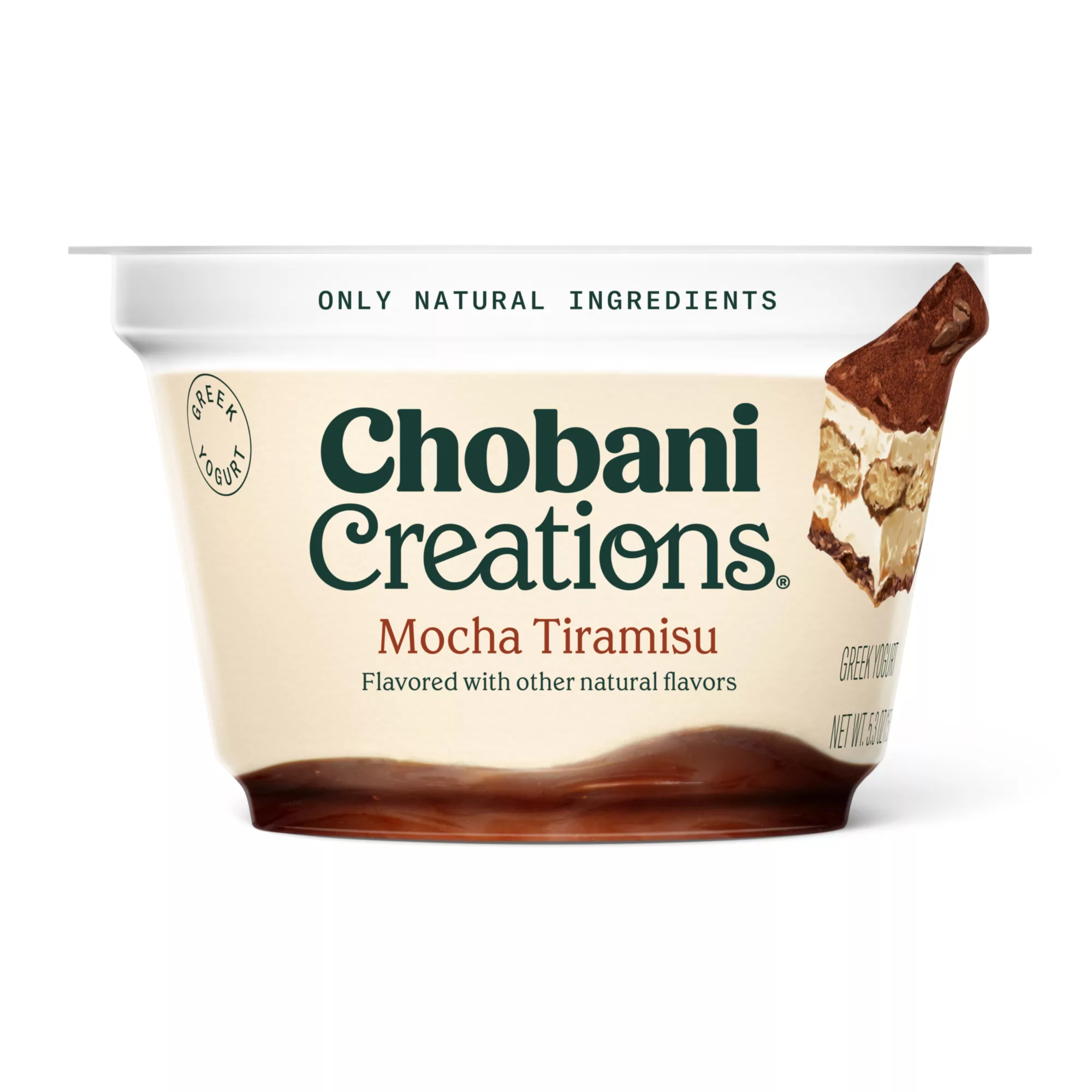 TIRAMISU CRE8 5p3oz 2023 2 H REND RGB v4 Chobani Creations® Mocha Tiramisu